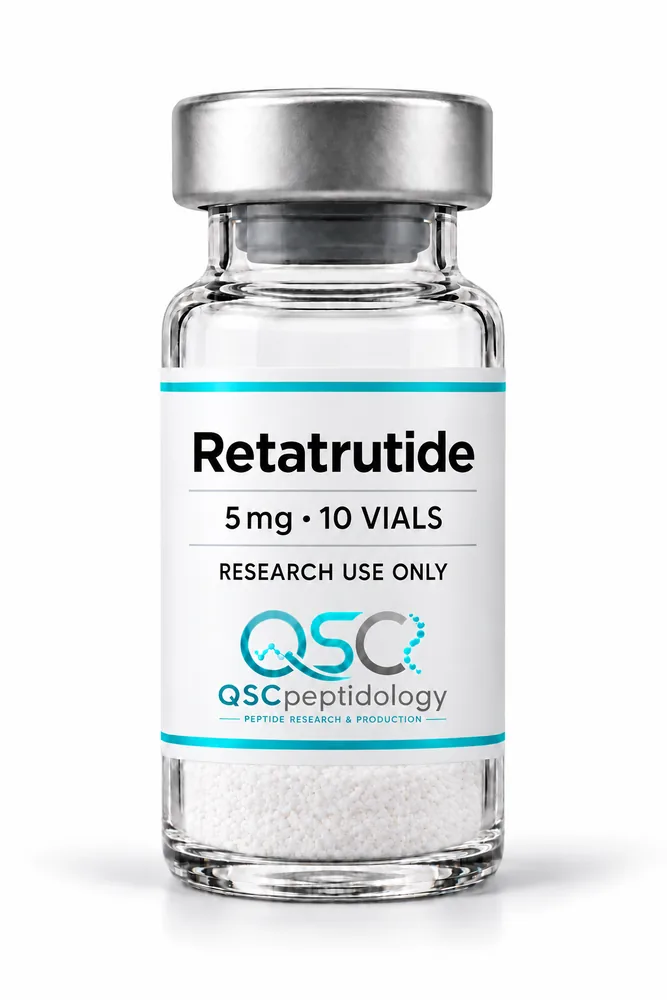 Retatrutide 5mg (10 viaali pakend) QSC Peptidology